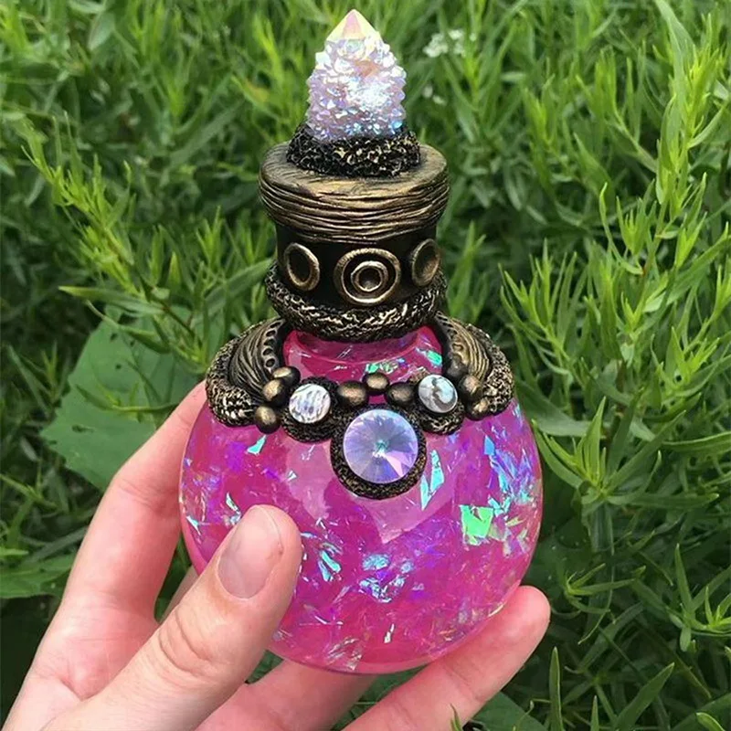 魔法のポーションボトル装飾樹脂工芸品、創造的なオーナメント、 - Home Decor Design Ideas のレビューと価格