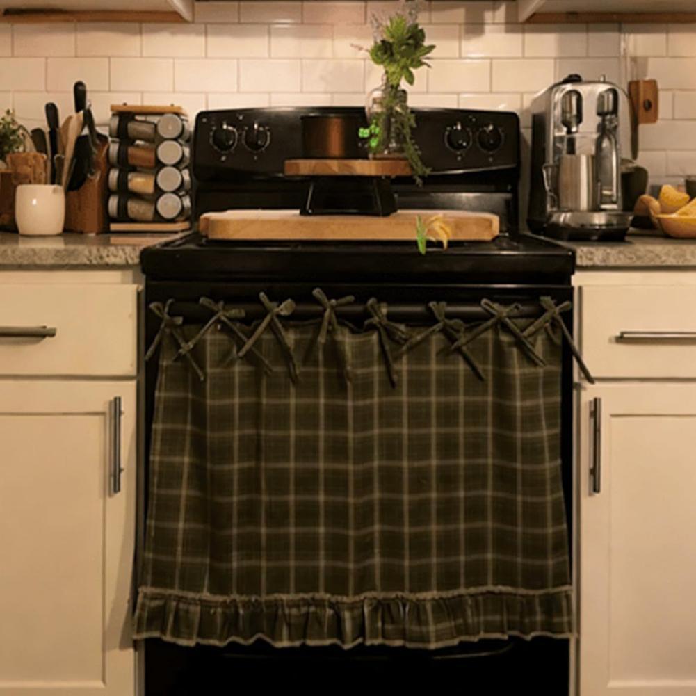 オーブンカバー　手作り農家風オーブンカバー　フリル付き　スト - Home Decor Curtains のレビューと価格