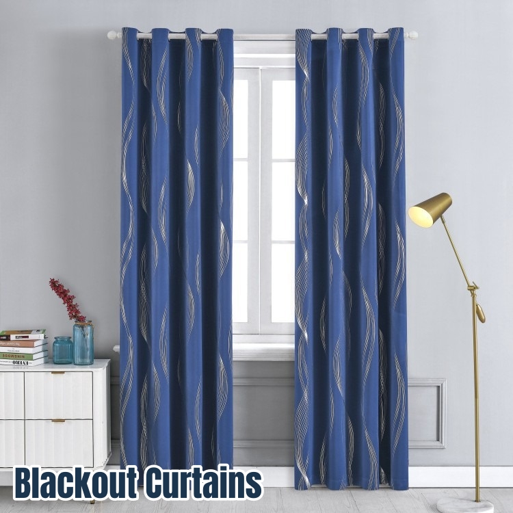 リビングルームの窓用ブラック遮光カーテン、装飾カーテン、高精 - Home Decor Curtains のレビューと価格