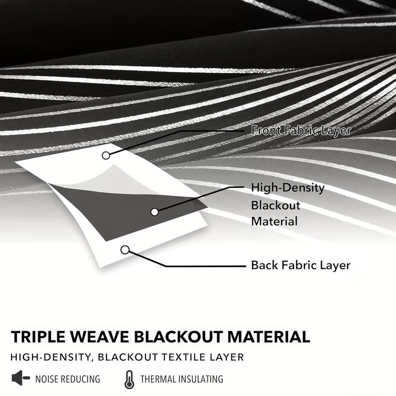 リビングルームの窓用ブラック遮光カーテン、装飾カーテン、高精 - Home Decor Curtains のレビューと価格