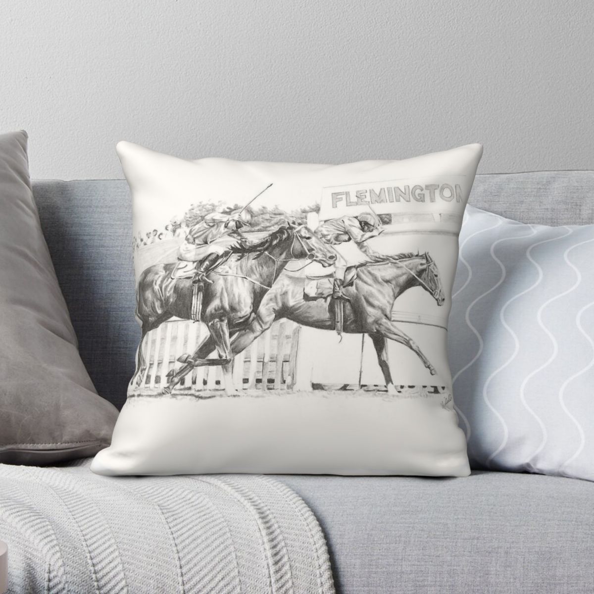 ビクトリアカップドレッセージ枕カバー、ポリエステルリネン、ベ - Home Decor Melbourne のレビューと価格
