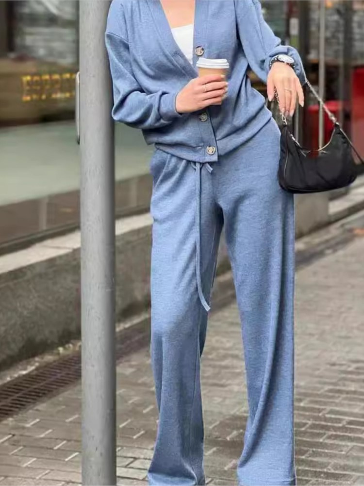 秋のファッションニットコットン女性のスポーツジャケットスーツ - Home Decor Zara のレビューと価格