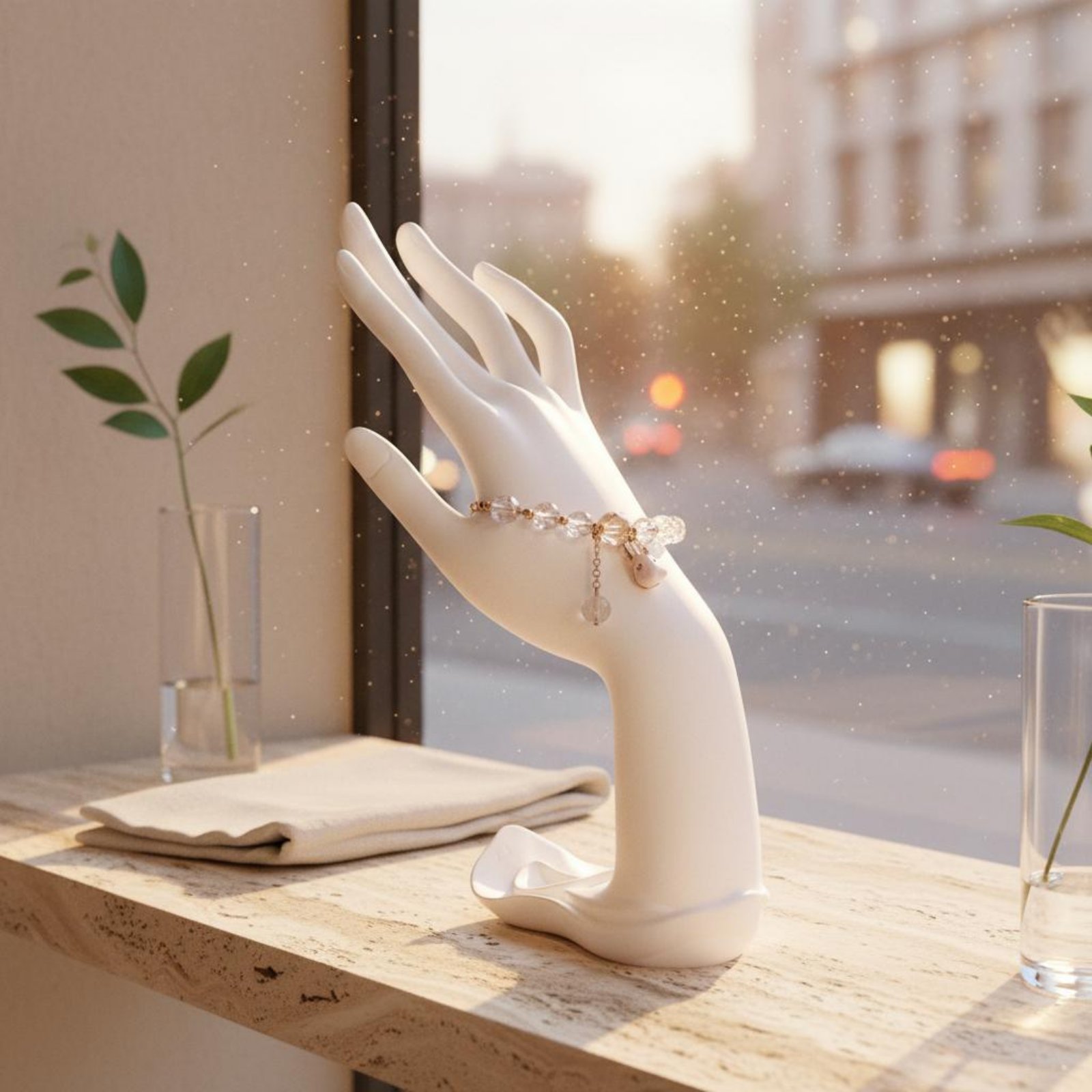 3ピースハンドフォームブレスレットスタンドギフトアイデア樹脂 - Home Decor Design Ideas のレビューと価格