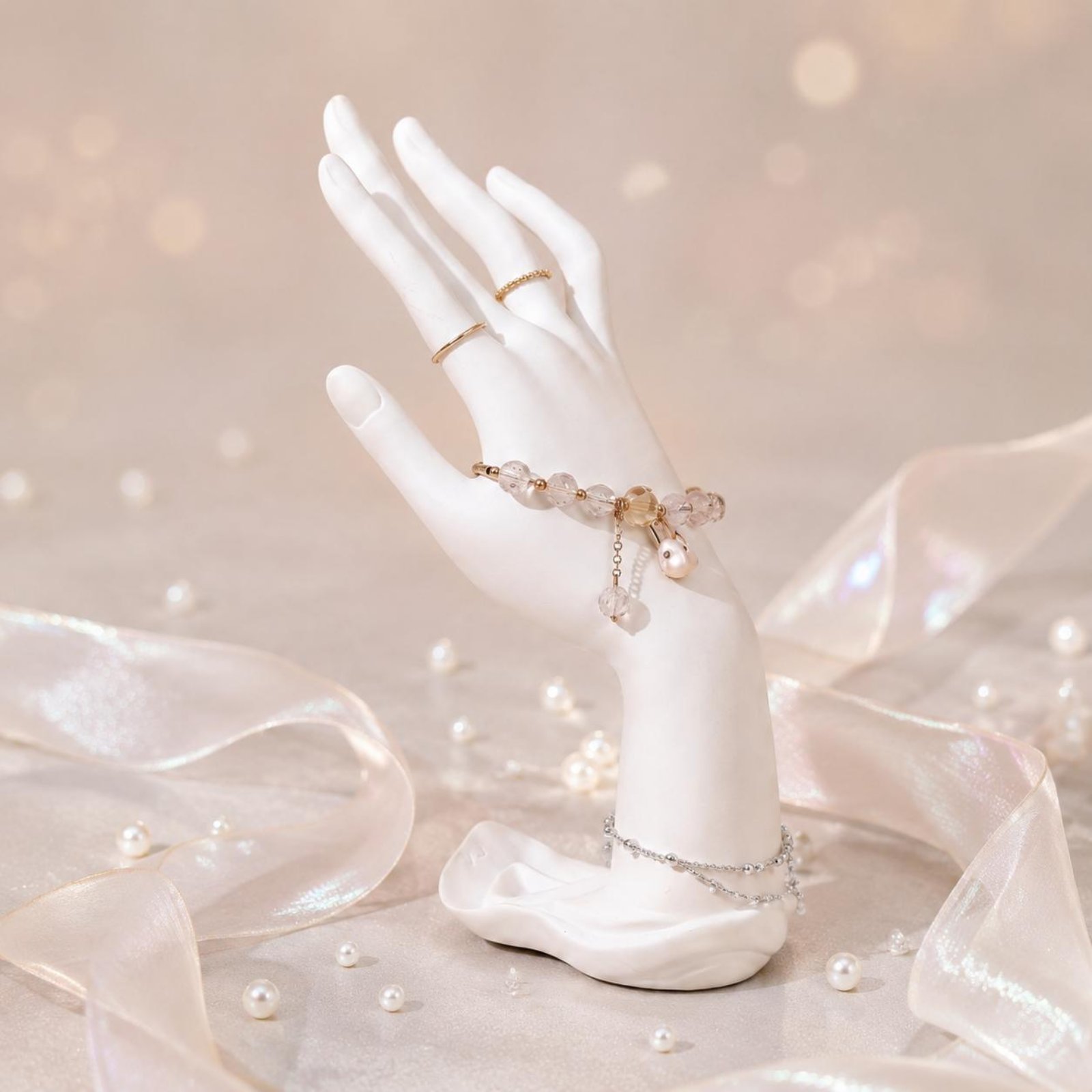 3ピースハンドフォームブレスレットスタンドギフトアイデア樹脂 - Home Decor Design Ideas のレビューと価格
