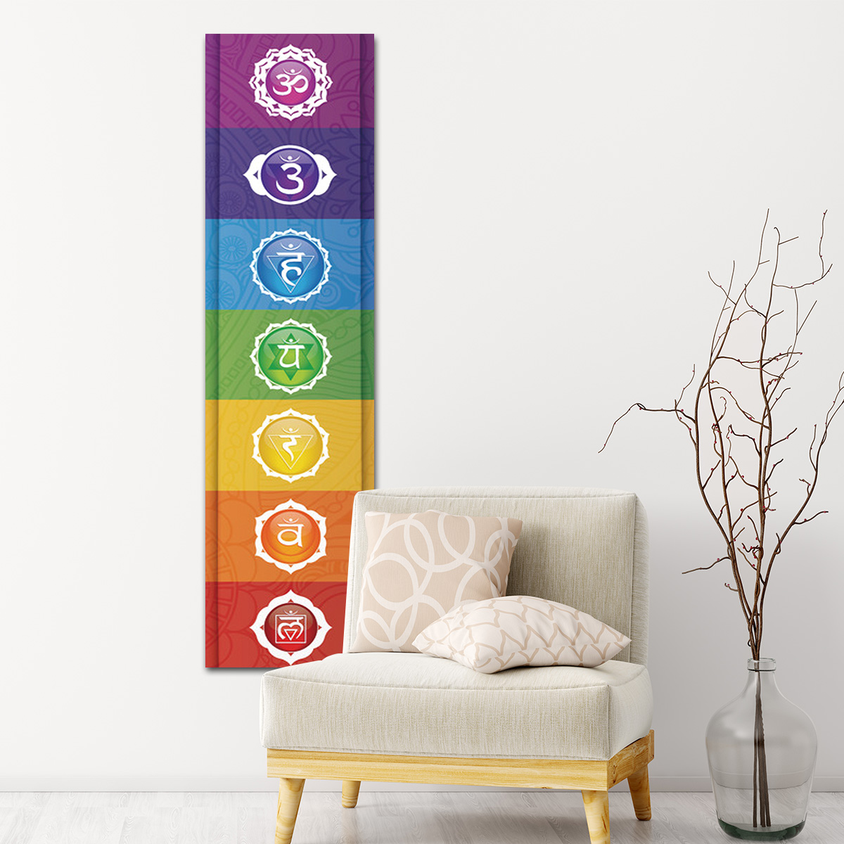 カラフルな要素の装飾タペストリー、壁掛け、アートファブリック - Home Decor Yoga のレビューと価格