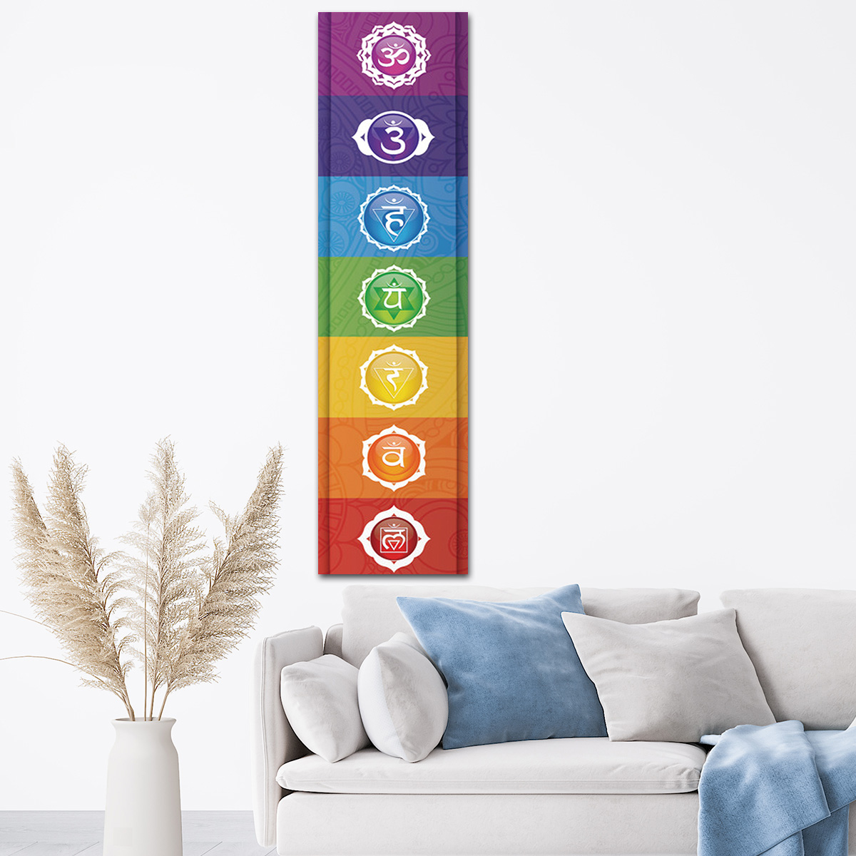 カラフルな要素の装飾タペストリー、壁掛け、アートファブリック - Home Decor Yoga のレビューと価格